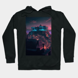 Acropolis Cyberpunk style Hoodie